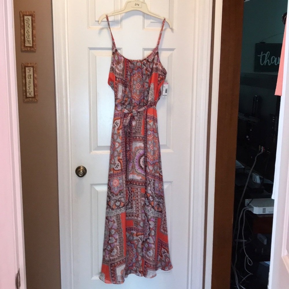 Metaphor Scarf Print maxi dress